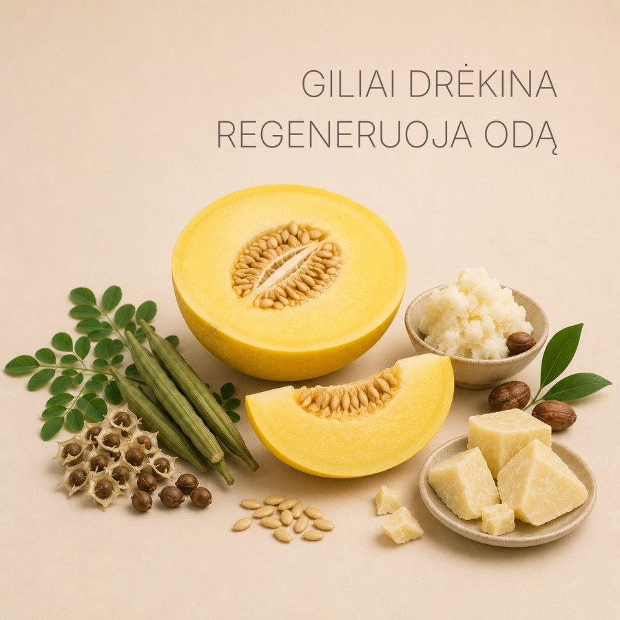 Melionų masažinis kremas